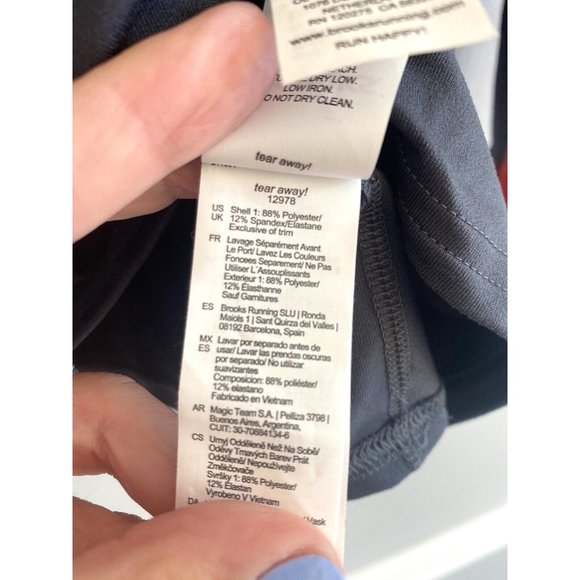 Brooks NWT Mens Running Athletic Dash Jacket 1/2 Zip Asphalt Size Small … - Picture 12 of 12